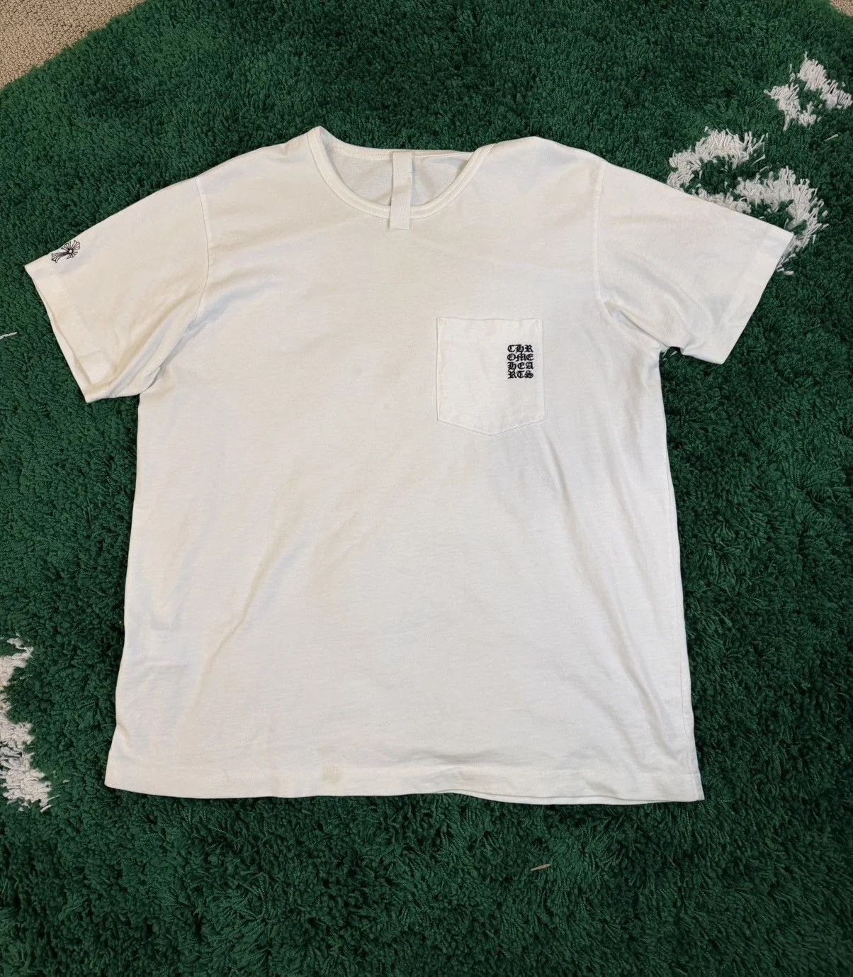 Chrome Hearts — Hearts Embroidered Pocket Tee T-Shirt — streetwear — resale