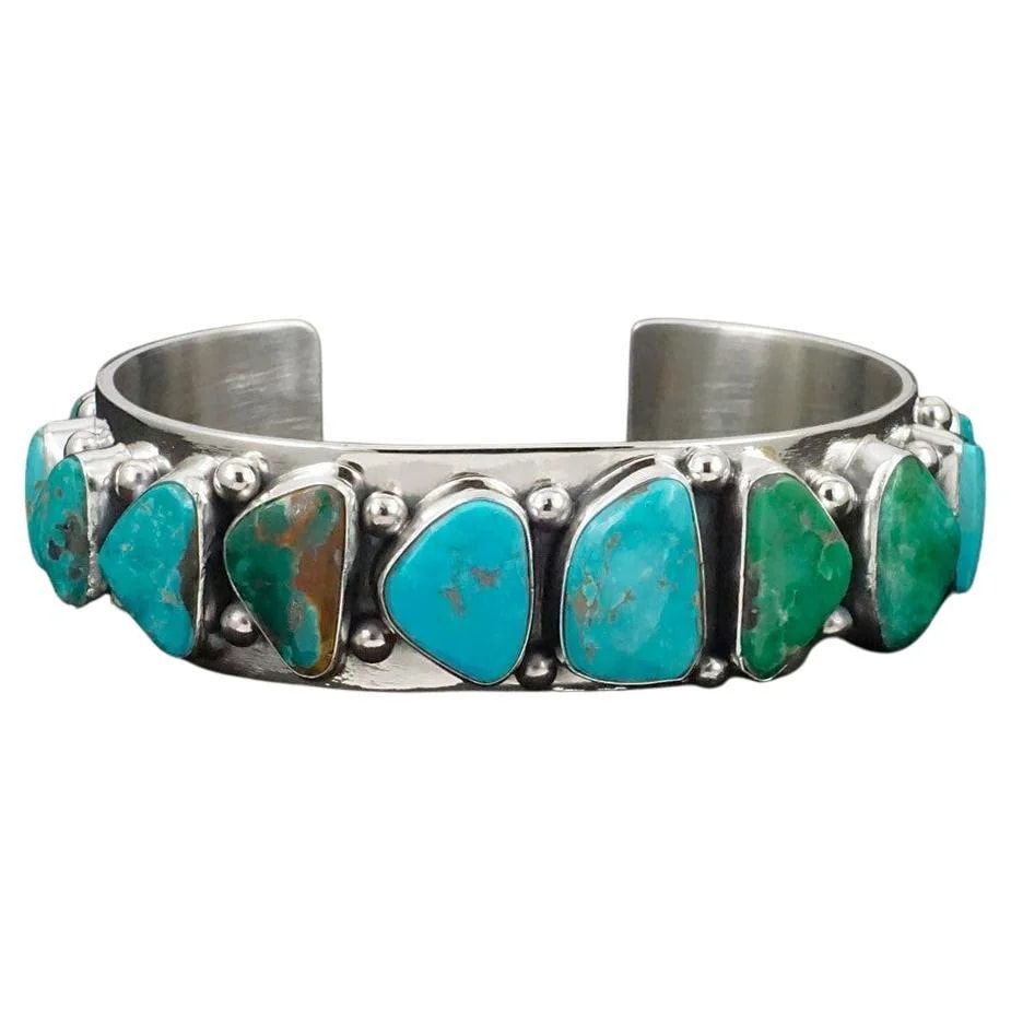 Heavy One of a Kind Navajo Turquoise Cuff Bracelet — Jewelry — resale