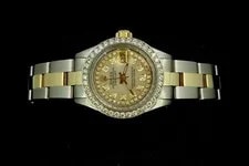 Rolex Lady Datejust Stainless Gold Diamond Dial Bezel 2