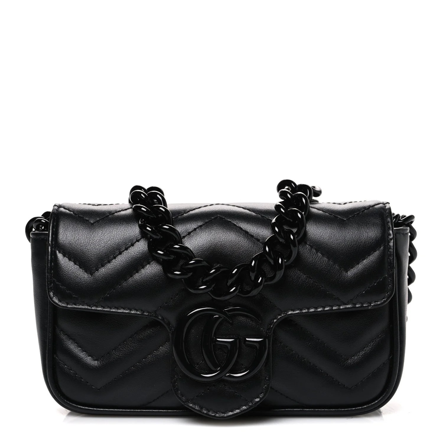 Matelasse Monochrome GG Marmont Chain Belt