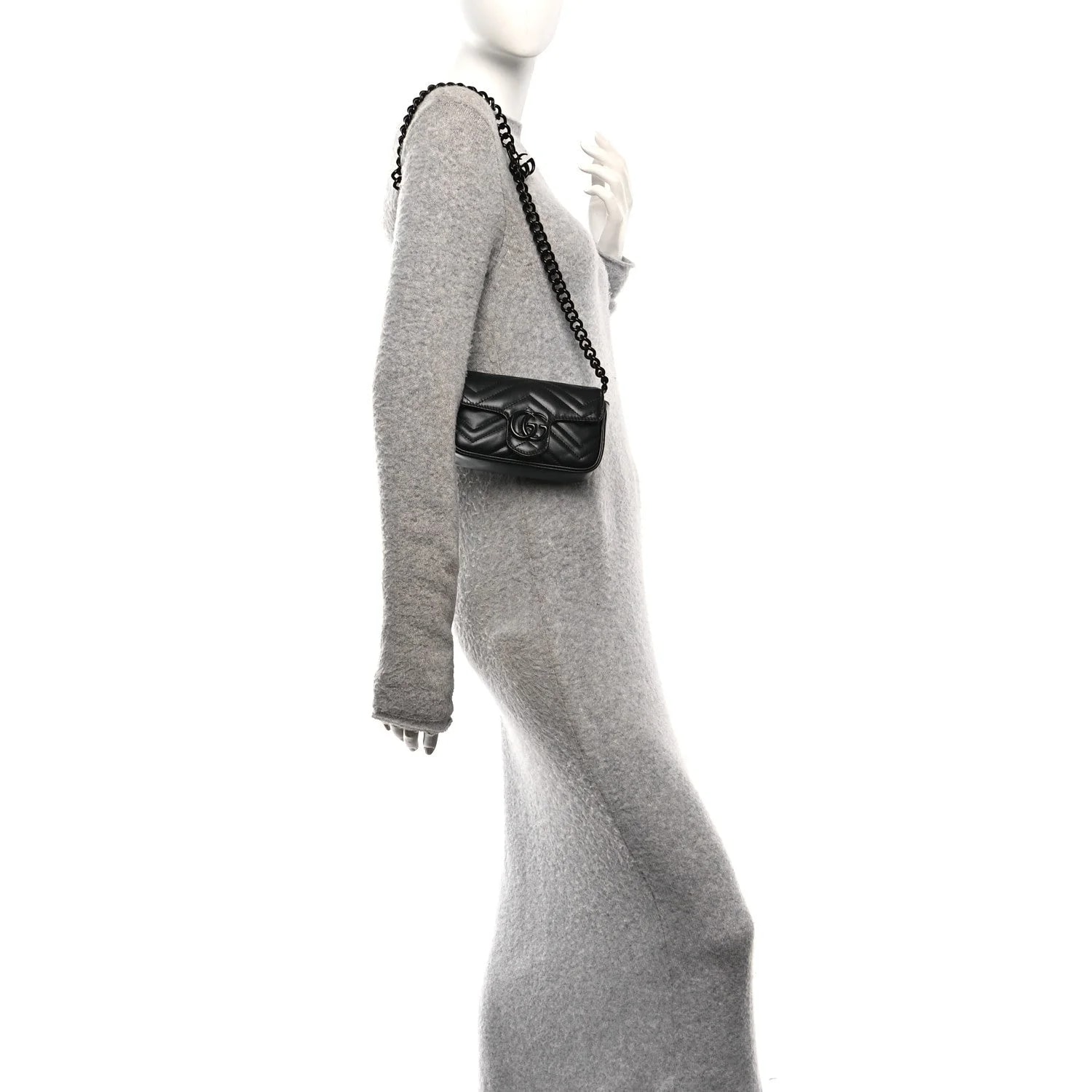 Matelasse Monochrome GG Marmont Chain Belt 2