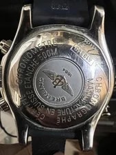 Breitling Superocean Chronograph Stainless Steel Blue Rubber Strap 2