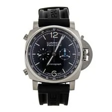 Panerai — Panerai Luminor Chronograph Stainless Steel Black Dial 44mm PAM01109 Full Set — Watch — resale