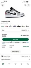 Air Jordan — Size 14 - Air Jordan 1 Low Light — Sneaker — resale