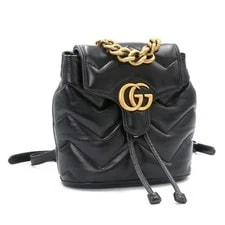 Gucci — Gucci GG Marmont 777253 Quilted Backpack Mini Rucksack — Handbag — resale