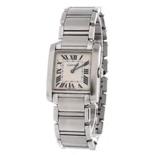Cartier Tank Francaise Quartz Stainless Steel 25 2