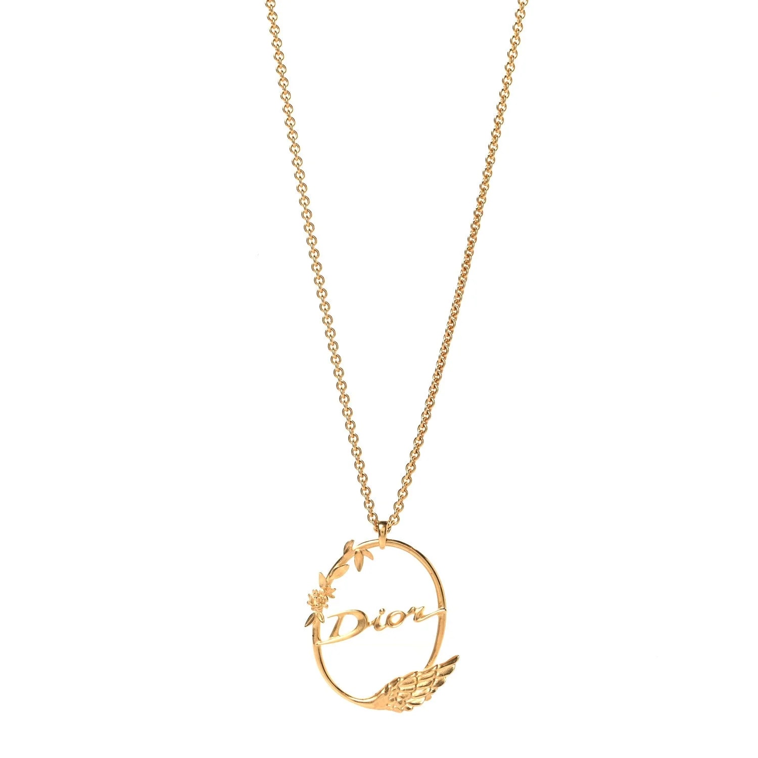 Dior — Metal Script Logo — Jewelry — resale