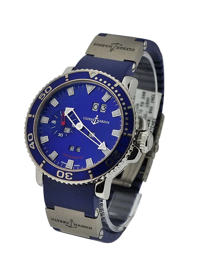 Worldofluxuryus — Ulysse Nardin Marine Aqua Perpetual Stainless Steel — Watch — resale