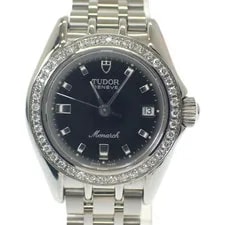 Tudor — Tudor Monarch Diamond Bezel 15810 Stainless Steel Quartz Black F/S — Watch — resale