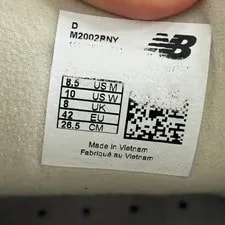 New Balance 2002R Size 265 Official 2
