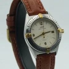 Breitling Callisto 80510 Steel/Gold 1 3/8in Nice State White BR581 2