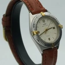 Breitling Callisto 80510 Steel/Gold 1 3/8in Nice State White BR581 3