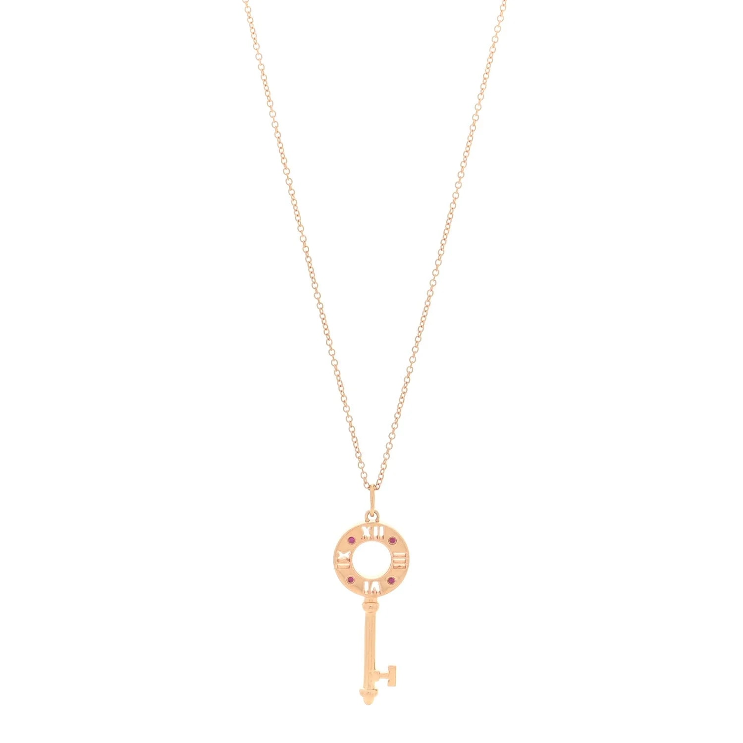 Tiffany & Co. — 18K Rose Gold Atlas Pierced Key — Jewelry — resale