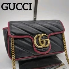 Gucci — Gucci GG Marmont Chain Crossbody Authenitc — Handbag — resale