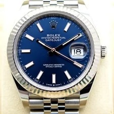 Rolex 126334 Datejust 41 With Blue Stick Dial on Jubilee 3