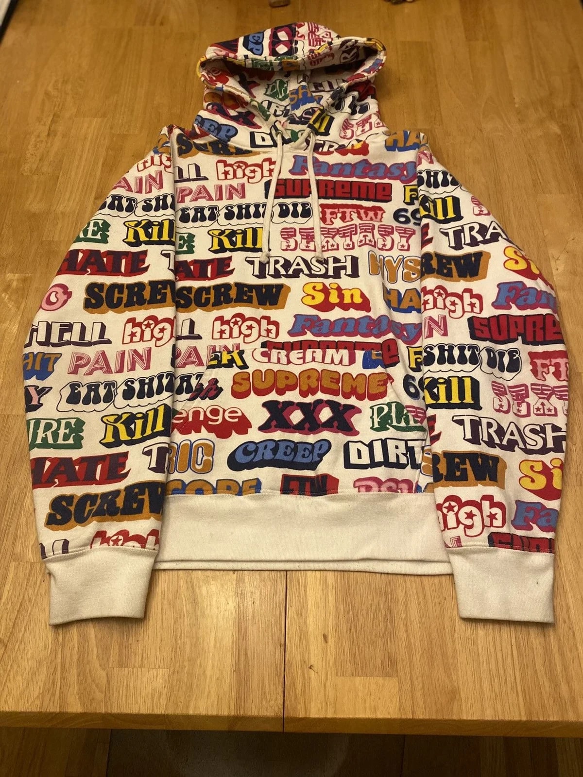 Supreme — Supreme Hysteric Glamour Text Hoodie Fall/ — streetwear — resale