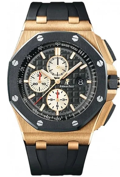 Worldofluxuryus — Audemars Piguet Royal Oak Offshore Chronograph 18K Rose Gold — Watch — resale