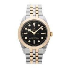 Tudor — Tudor Black Bay Steel Gold Plate Auto 39mm Black Dial Bracelet 79663 — Watch — resale