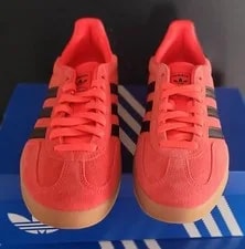 NEW Adidas Originals Gazelle Indoor "Lucid / Metallic Shoes US 12 2