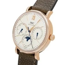 IWC Portofino Perpetual Calendar 42 IW344602 Silver Red Gold Automatic #W394 2