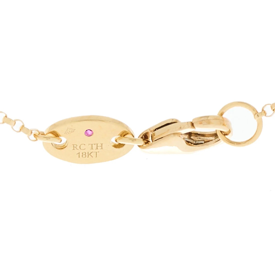 18K Yellow Gold Mother of Pearl Venetian Medallion 2
