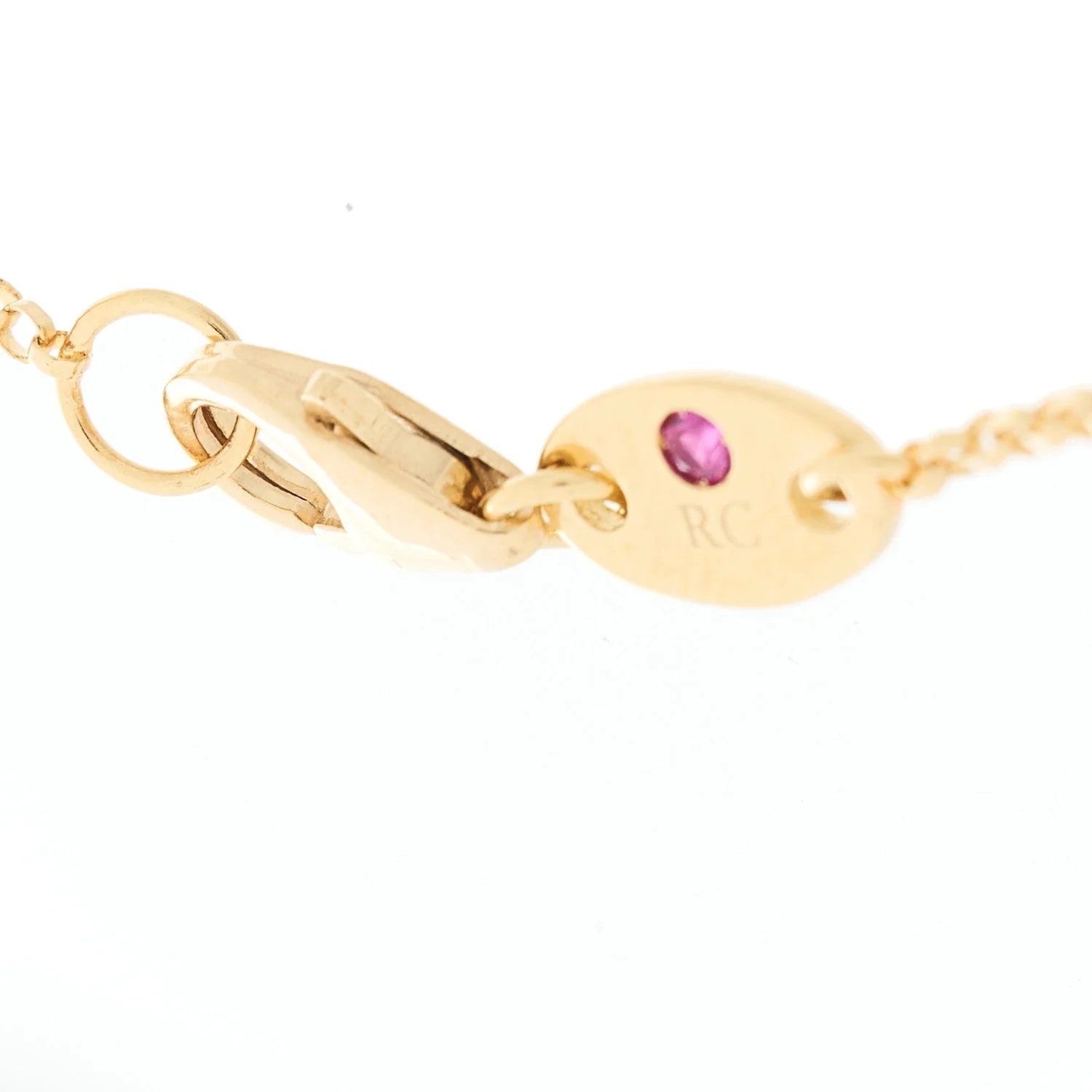 18K Yellow Gold Mother of Pearl Venetian Medallion 3