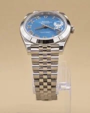 2026 Rolex Datejust 41 Blue Roman Dial Complete 3
