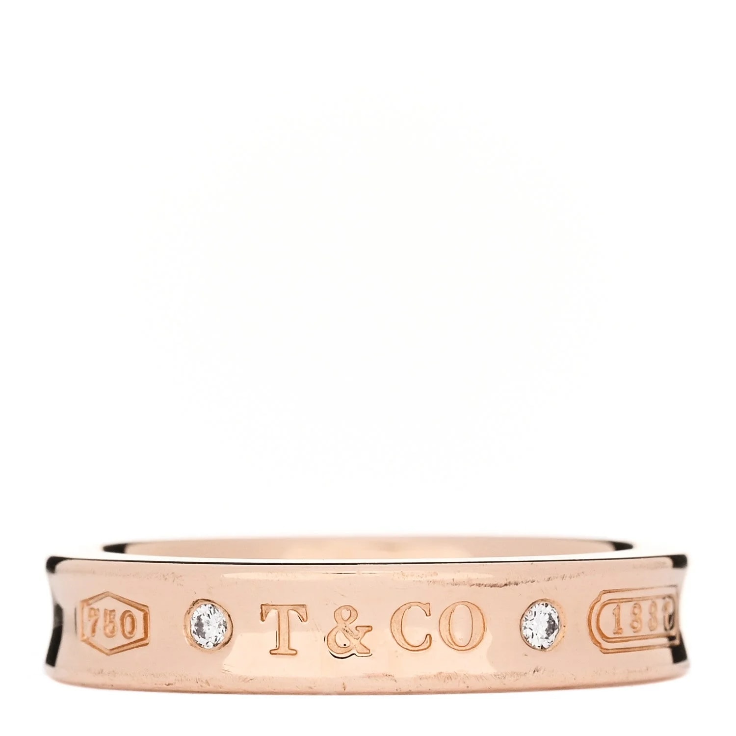 Tiffany & Co. — 18K Rose Gold Narrow 1837 52 6 — Jewelry — resale