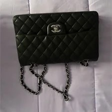 Chanel — Chanel Classic Flap Double Chain Strap W/ Dust — Handbag — deal