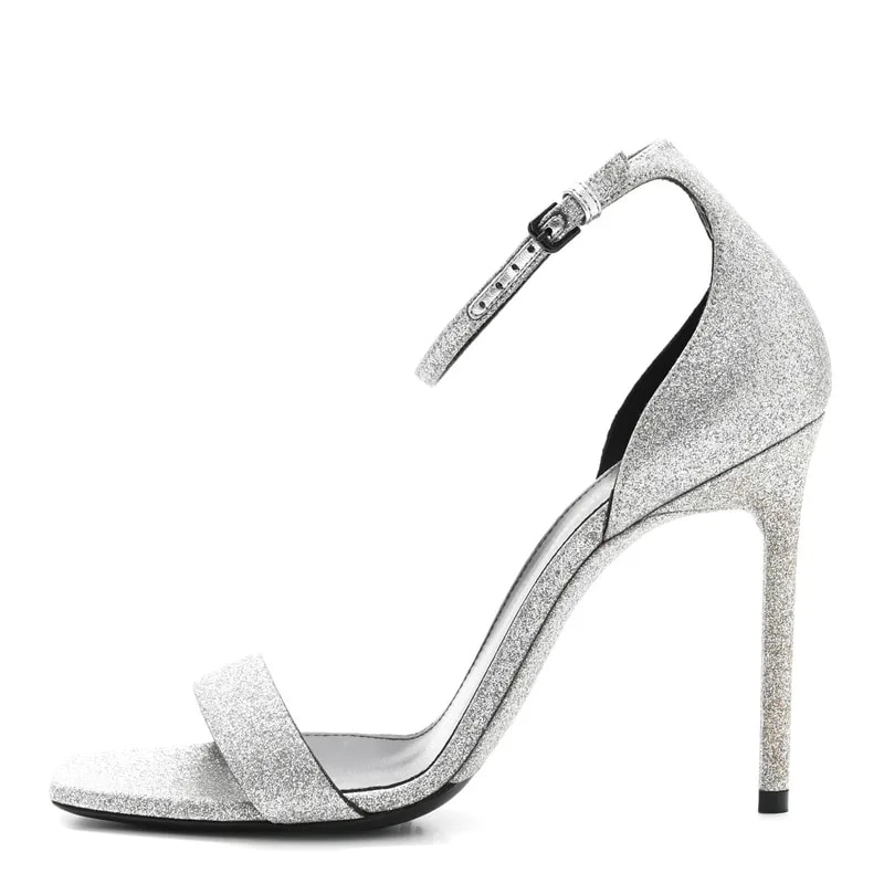 Saint Laurent — Glitter 105 Ankle Strap — Designer Shoe — resale