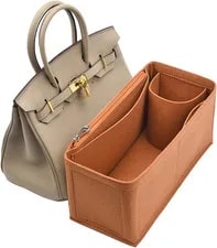 Purse Organizer Insert for Birkin 30 Bag Organizer Premium Felt Bag1099Camel-M — Handbag — deal