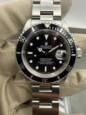 Rolex Submariner 16610 Oyster Bracelet With Black Bezel 1993 S Serial Dive 3