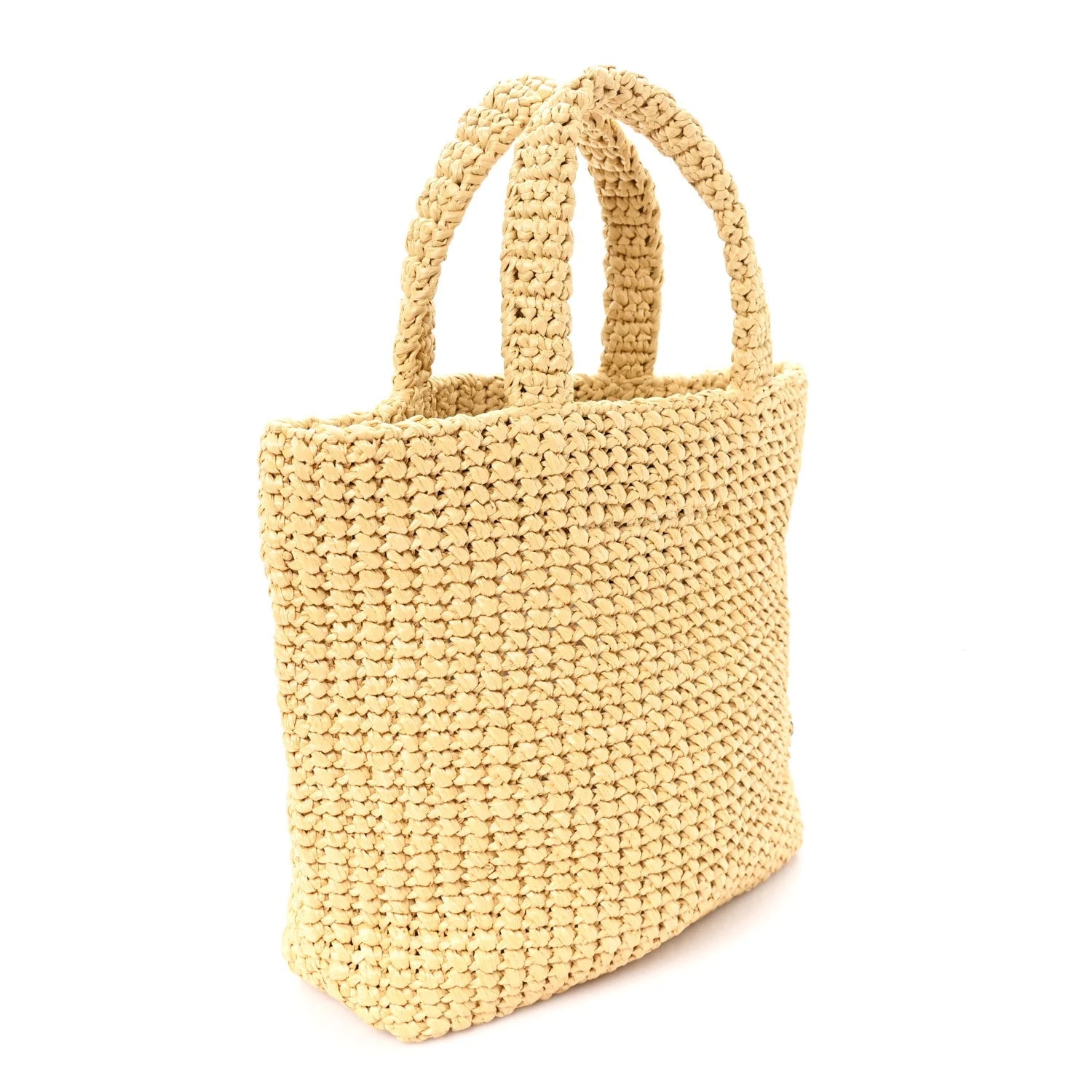 Yarn Effect Crochet Logo Embroidered Naturale 3