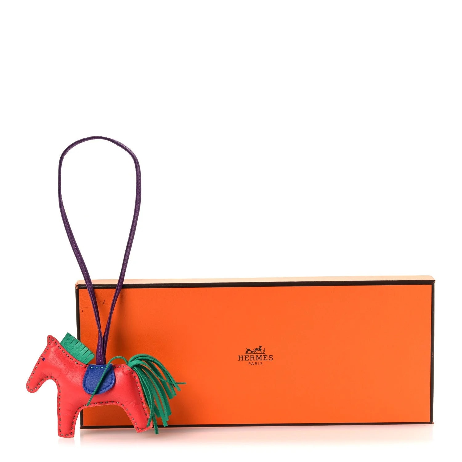 Milo Grigri Reversible Rodeo Bag Charm Jaipur Aztec Menthe Anemone 4