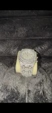 Audemars Piguet Royal Oak 40mm Silver Quartz Iced Out Gem-Set Date Bracelet 4