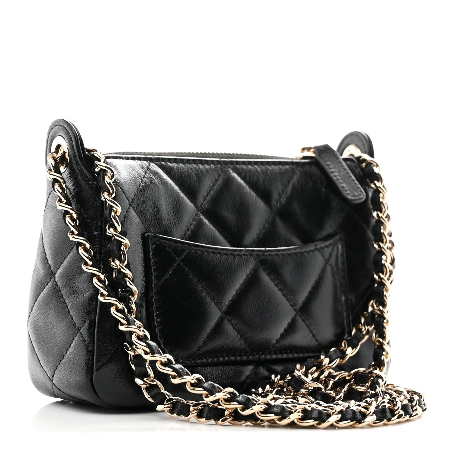 Shiny Crumpled Quilted With Chain 3