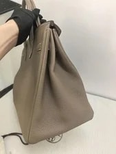 Auth Hermès Birkin 35 Etoupe Classic Work 4
