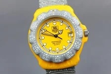 *Exc+5* TAG Heuer Formula 1 Professional 382.513 Yellow 35mm Qz JPN 2