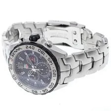 TAG Heuer Formula 1 CAZ1013 43mm SS Black Dial Quartz Chronograph Date #C265 2