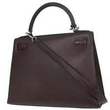 Hermes Chocolat Kelly 28 Sellier 2way □L 43. 187269 2