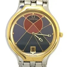 Omega — Omega de Ville Symbol YG Bezel Quartz 2-Hands — Watch — resale