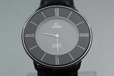1981 Near Omega de Ville 33mm 191.0106 Quartz Black Roman Dial 2