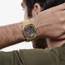 Audemars Piguet Royal Oak 15412BA.YG.1224BA.01 Frosted Yellow Gold Double 2