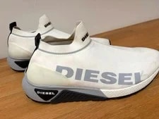 Diesel — Diesel Men 10.0US Tried on Only Slip-On White Sneakers Luxury Casual Stylish ITA — Sneaker — resale