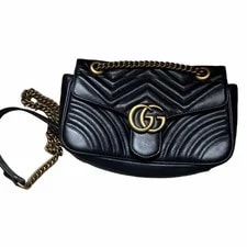 Gucci — Gucci GG Marmont Monochrome Mini — Handbag — resale