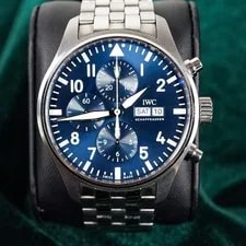 Full Set IWC Pilot “Le Petit Prince” Blue Dial Chronograph 43mm IW377717 2