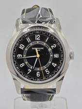 Patek Philippe — 2025 Patek Philippe Calatrava 6007-001 Yellow Dial on Calf Skin Complete — Watch — resale