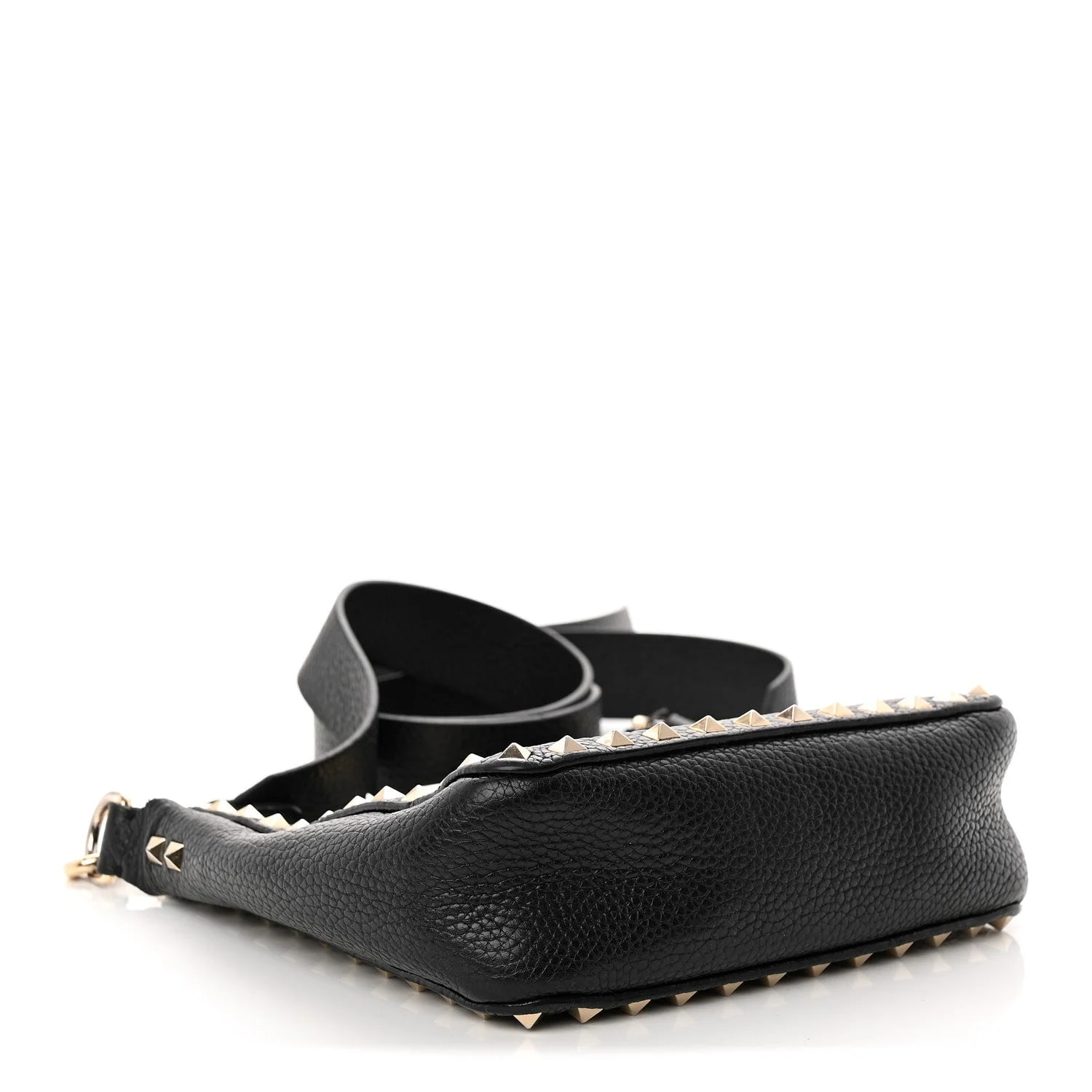 Pebbled Mini Rockstud Flip-Lock Messenger 4