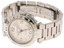 Cartier Pasha C Meridien W31029M7 Stainless Steel 35mm Silver Dial #DW1317 3