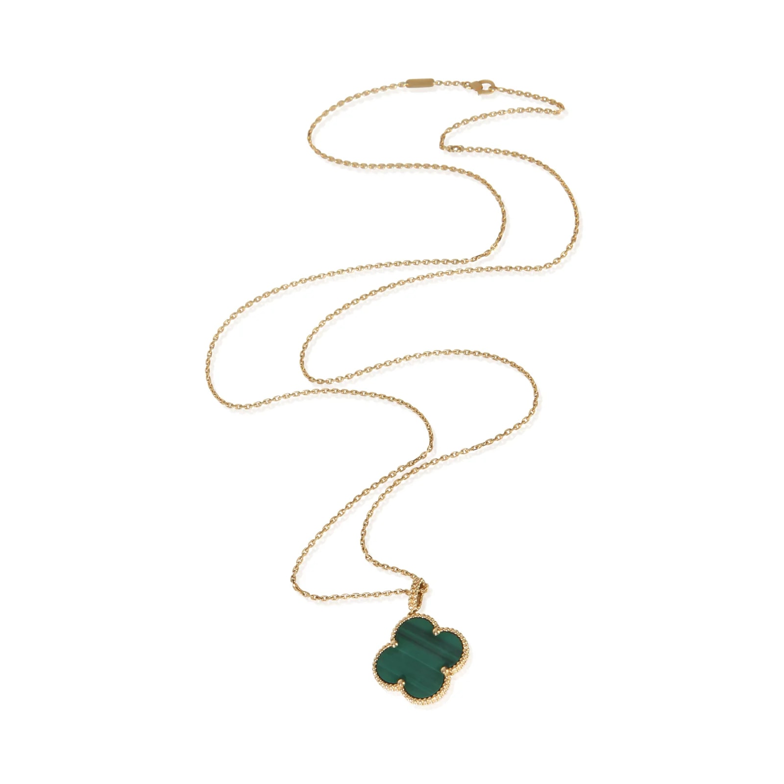 Van Cleef & Arpels Yellow Gold Malachite Magic Alhambra 18k 2